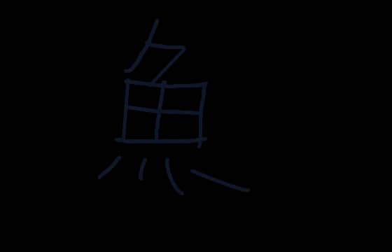 繁体字的鱼