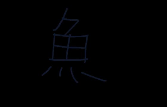 繁体字的鱼